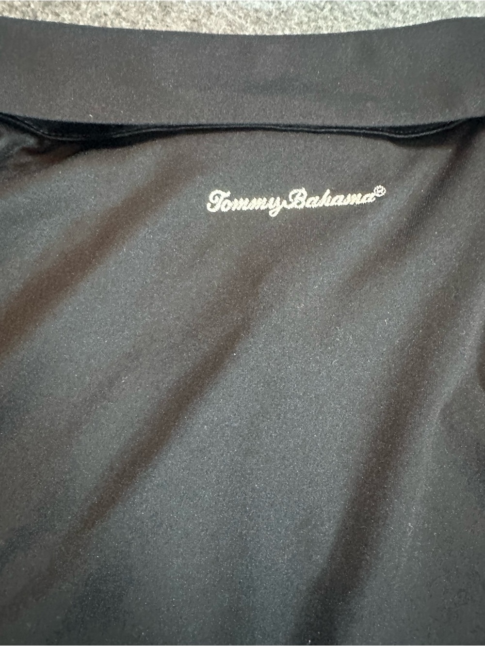 Tommy Bahama Black Polo Top - Picture 4 of 7